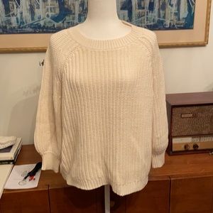 Cream Aerie Knit Sweater